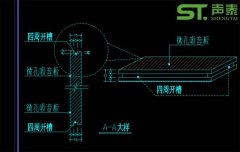 微孔吸音板設(shè)計及安裝節(jié)點大樣